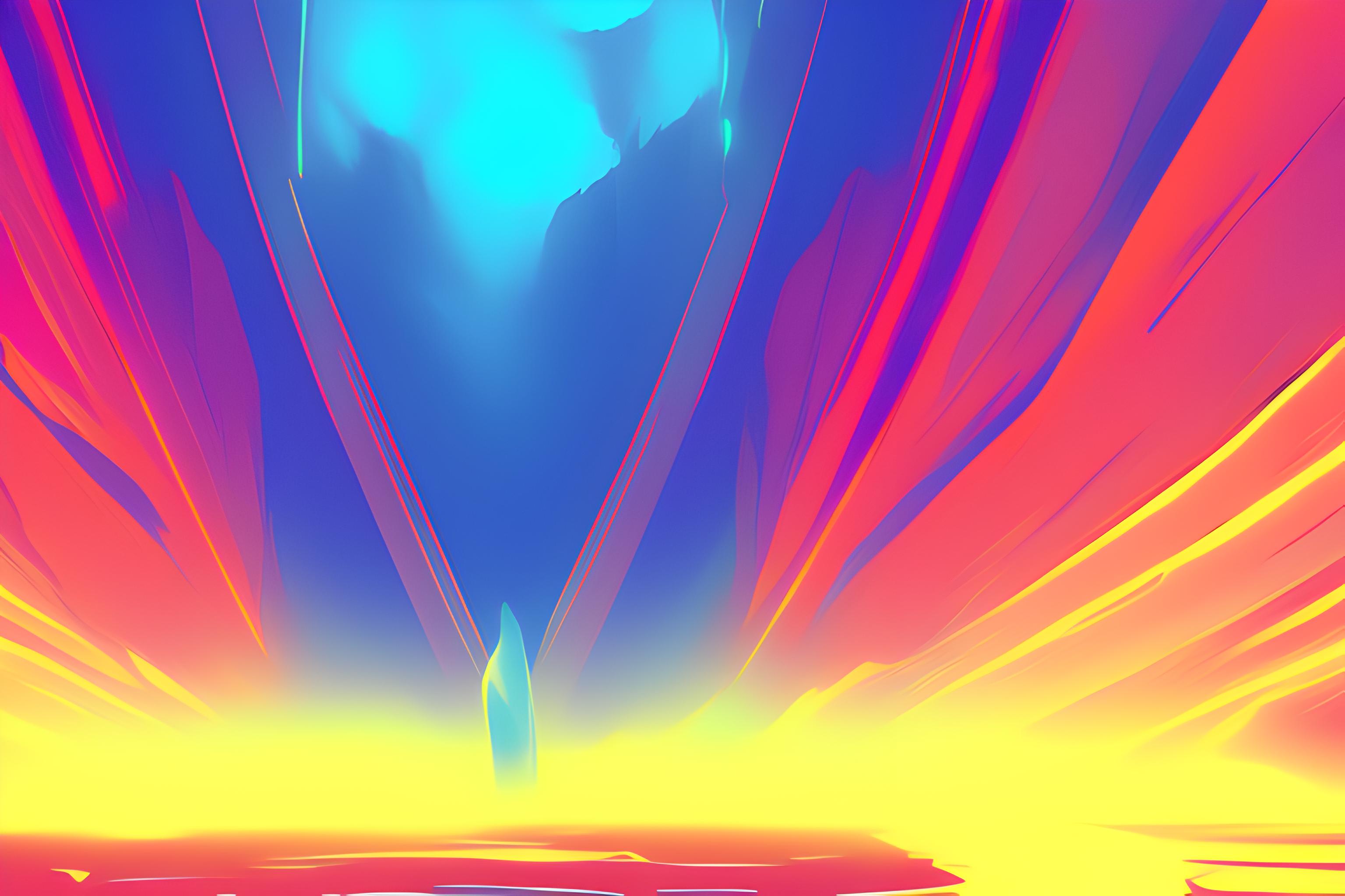 Wallpaper degrade vermelho com neon laranja e imagem de São Sebastião
